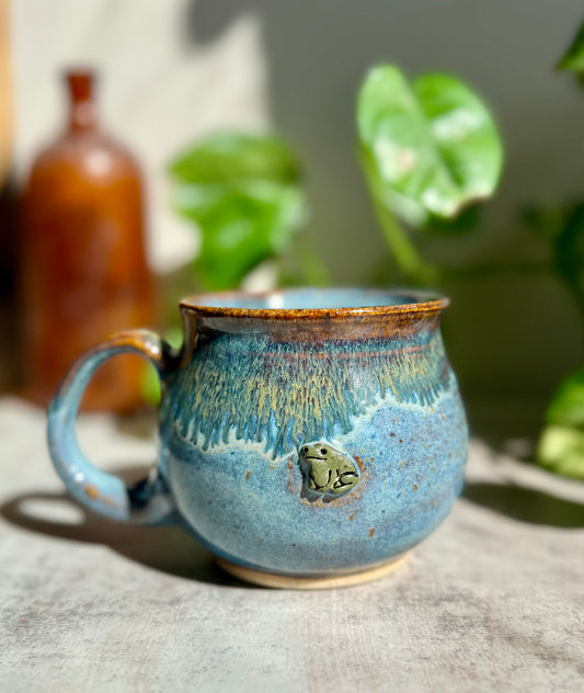 Blue Frog Mug