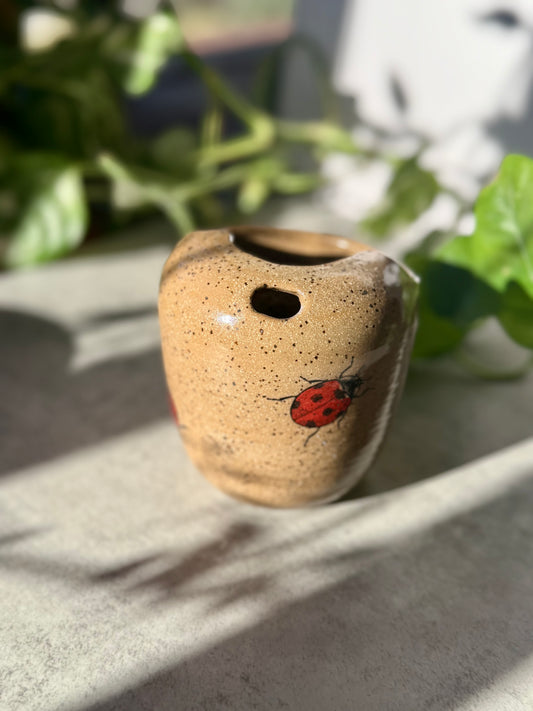 Large Lady Bug Mini Sip Top