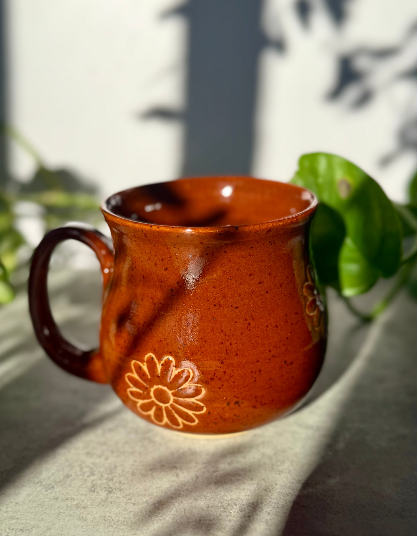 Sienna Flower Mug