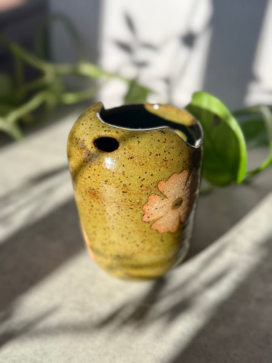 Olive Floral Tall Sip top