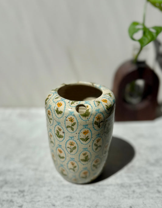 Vintage Floral Travel Tumbler #1